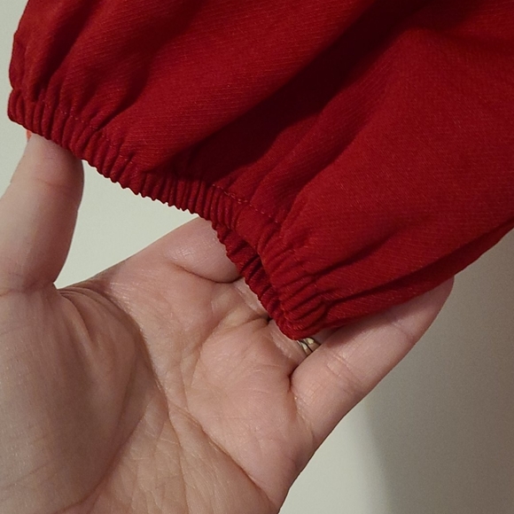 Gorgeous Red Loose Blouse - Picture 3 of 5